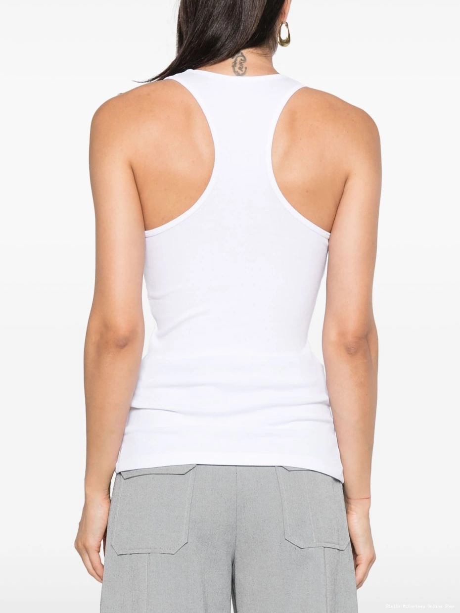 Cheap McCartney tank Women slogan-print top Stella 0818